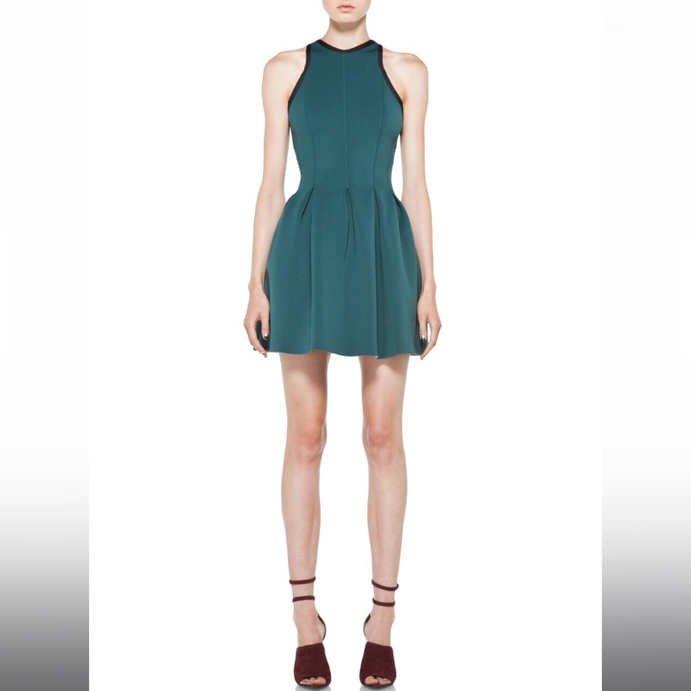 🌿 ALEXANDER WANG Neoprene Inverted Pleat Dress